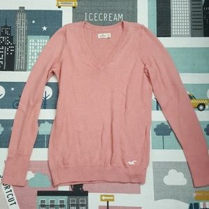 Pink Vneck Sweater